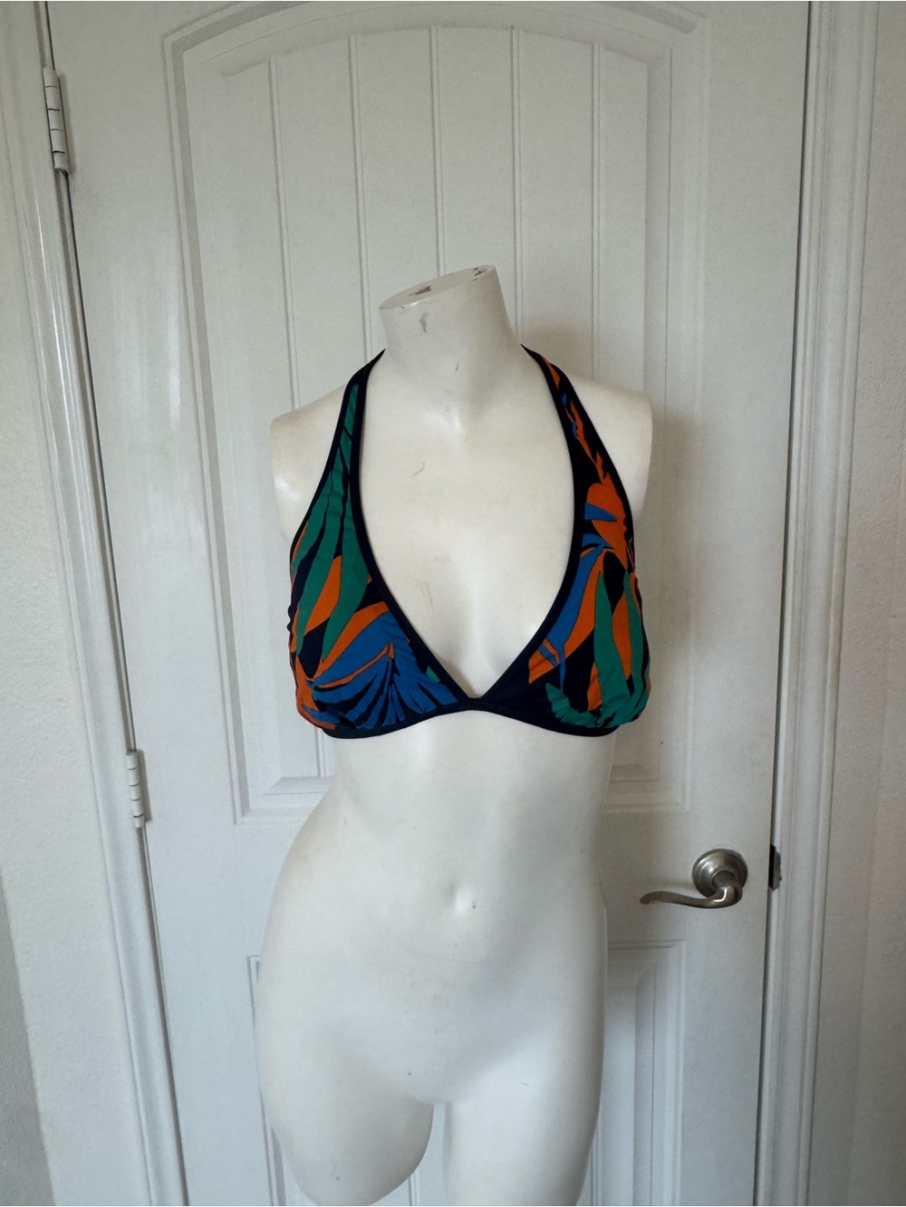 Tommy Bahama Multicolor Tropical Halter Bikini Top - Blue, Green, Orange